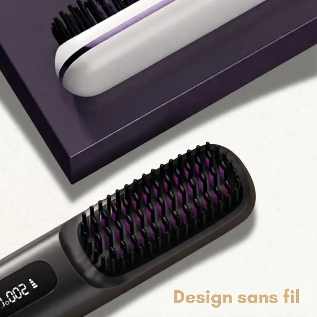 Brosse coiffante intelligente pour cheveux matures