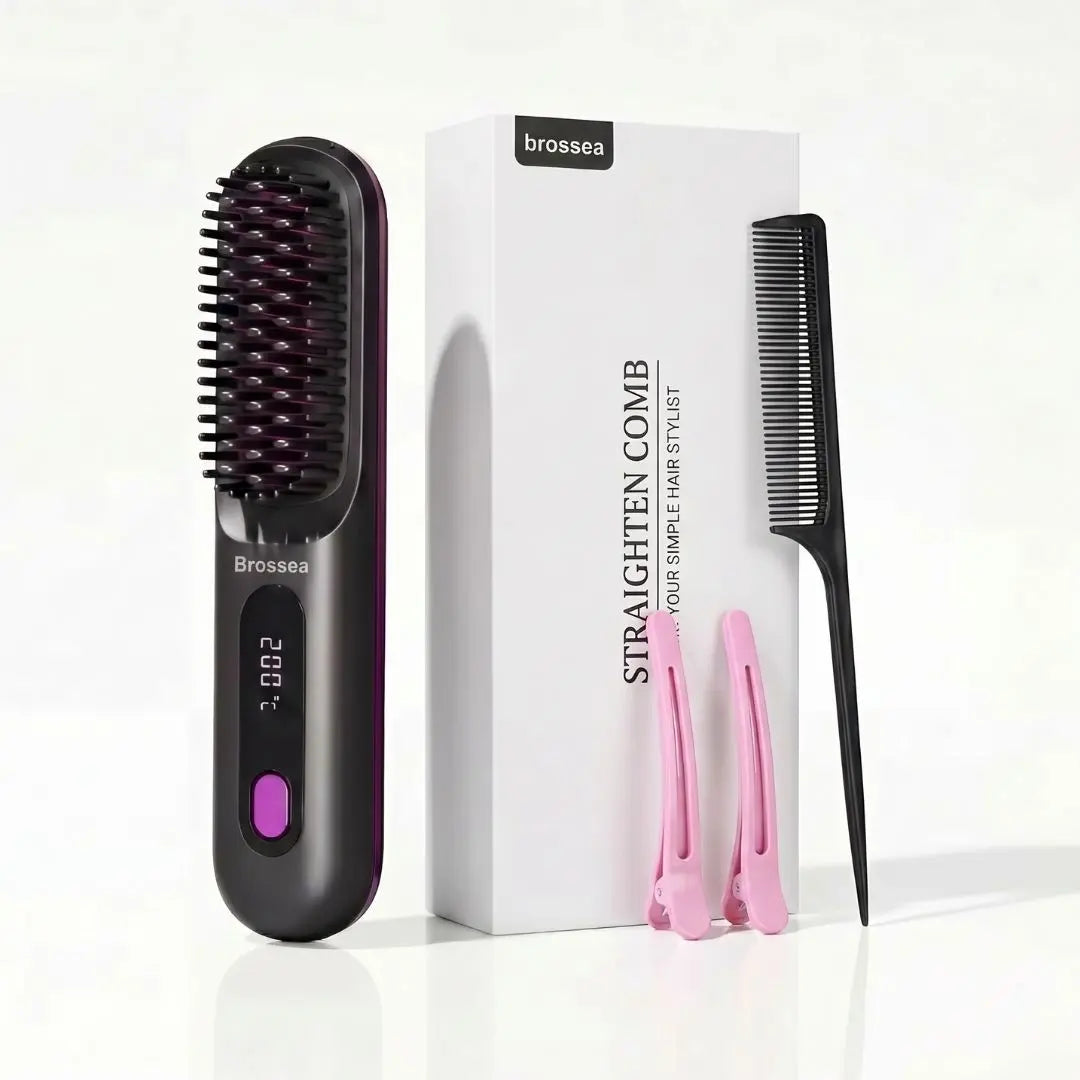 Brosse coiffante intelligente pour cheveux matures