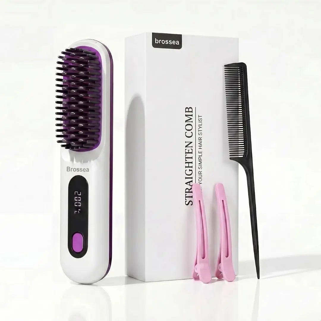 Brosse coiffante intelligente pour cheveux matures